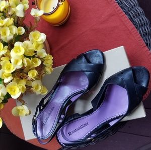 Naturalizer Black Sandal 7 1/2